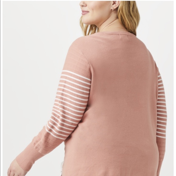 Molly&Isadora, Eliza Striped Sweater, 3X, NWT - Picture 3 of 7